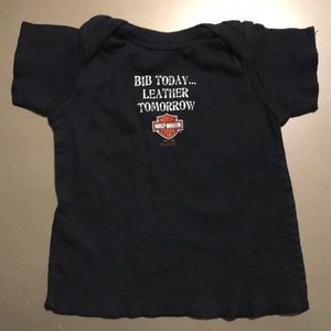 Harley-Davidson Bib Today Leather Tomorrow Babytee